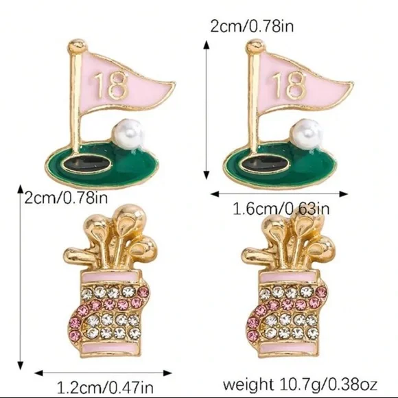 ⛳️ Golf Earrings ⛳️ - Picture 2 of 5